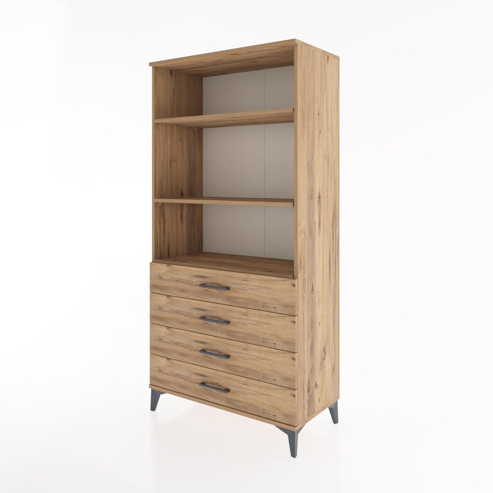 Woodntry Modular Cabinet Pine 88x44x170 cm with Drawers and Shelves CR36-3