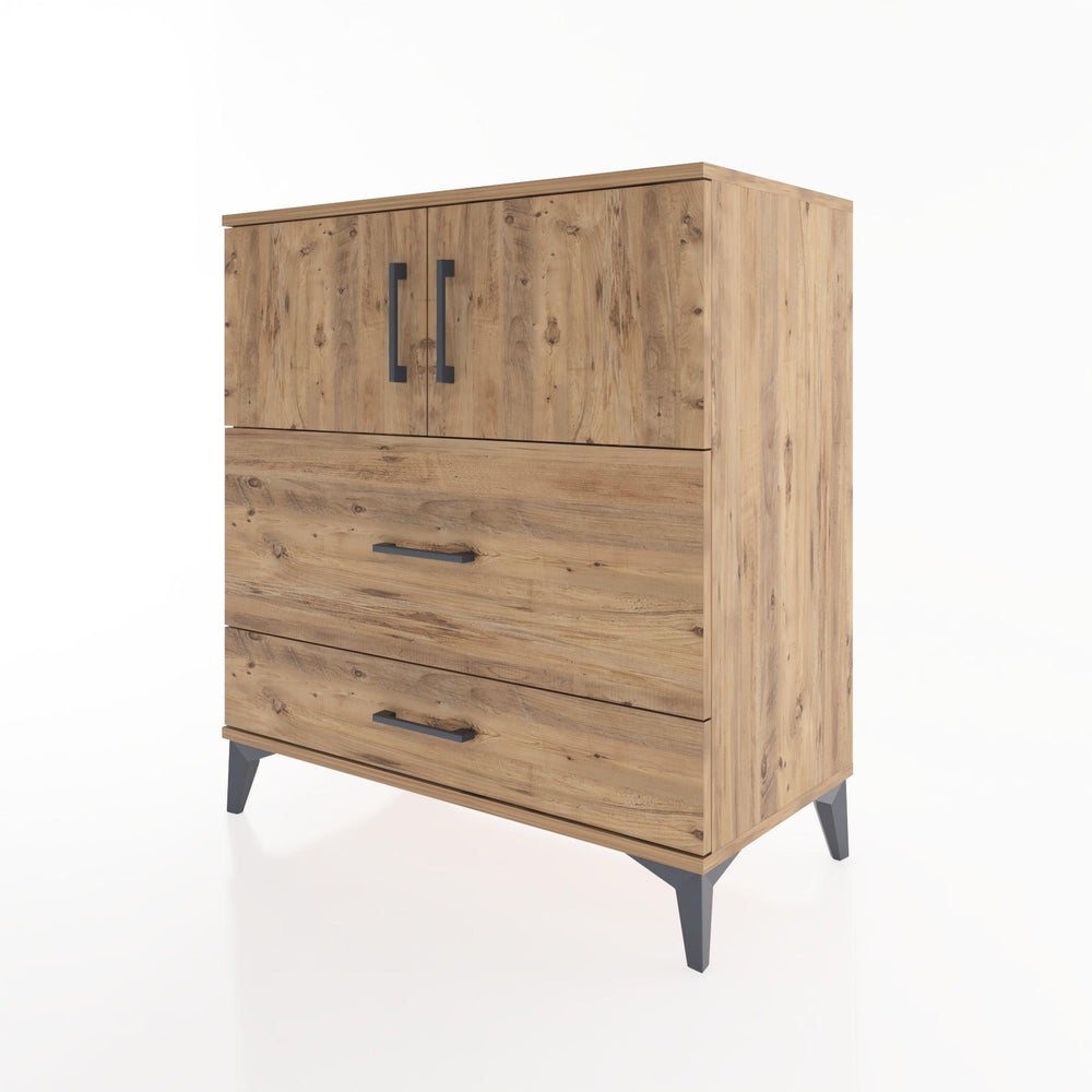 Woodntry Modular Dresser Pine 88x44x84 cm with Cover and Drawer KC113-3