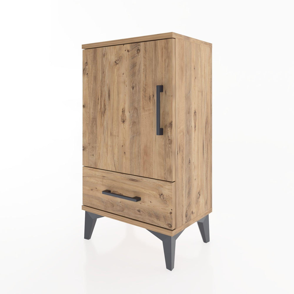 Woodntry Modüler Komodin Çekmece ve Kapaklı V3 44x30x68 cm Çam - Woodntry