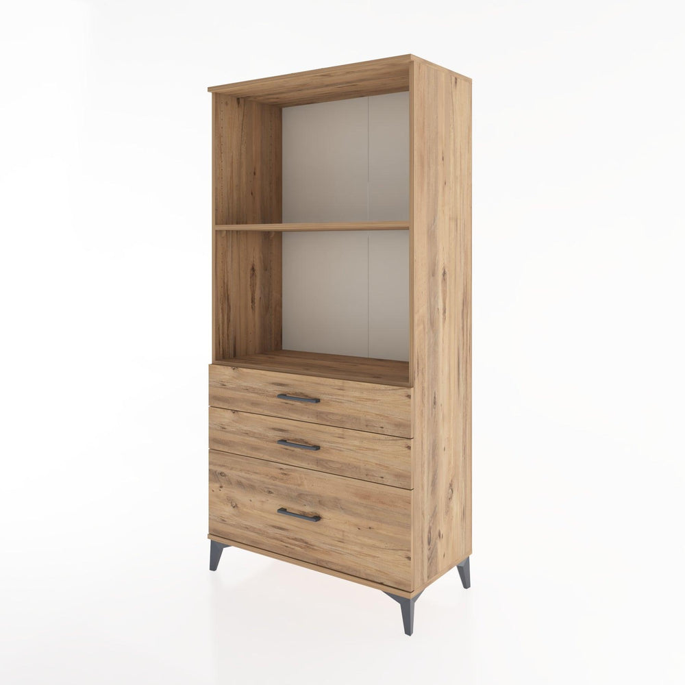 Woodntry Modular Cabinet Pine 88x44x170 cm with Drawers and Shelves CR42-3