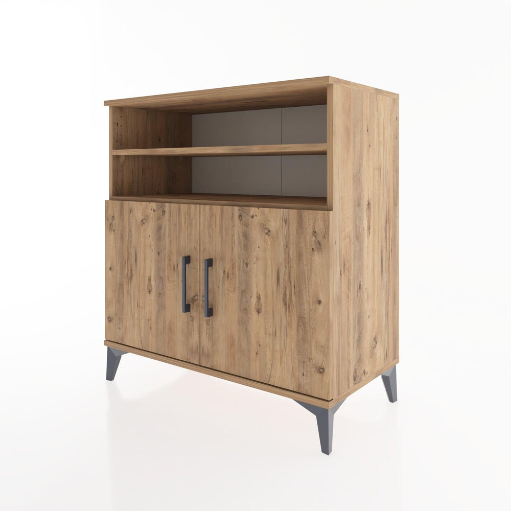 Woodntry Modüler Şifonyer Çam 88x44x84 cm Kapaklı ve Raflı KR38-3