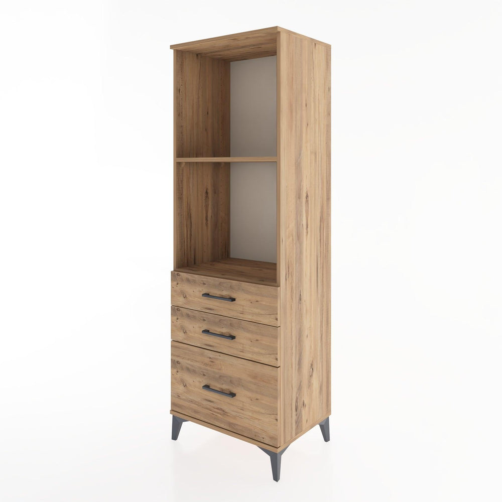 Woodntry Modular Cabinet Pine 60x44x170 cm with Drawers and Shelves CR42-3