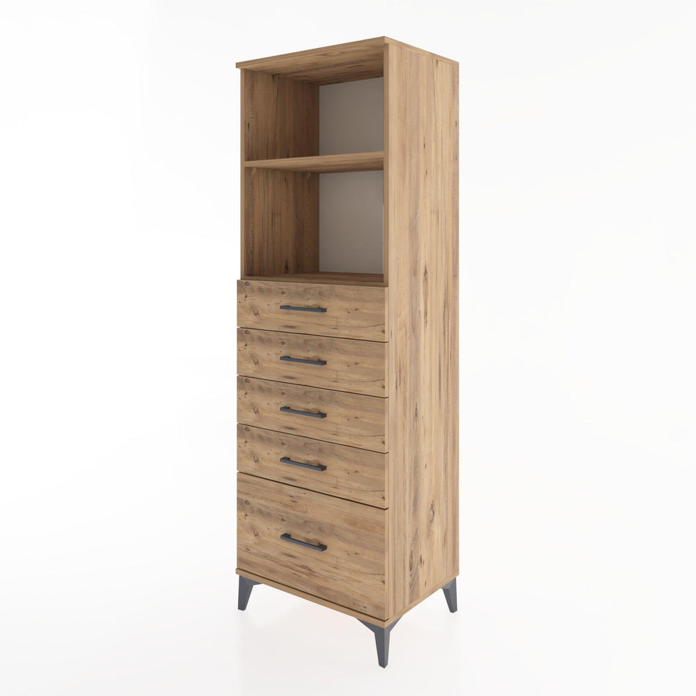 Woodntry Modular Cabinet Pine 60x44x170 cm with Drawers and Shelves CR40-3