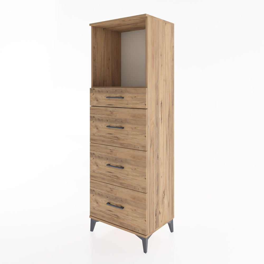 Woodntry Modular Cabinet Pine 60x44x170 cm with Drawers and Shelves CR50-3