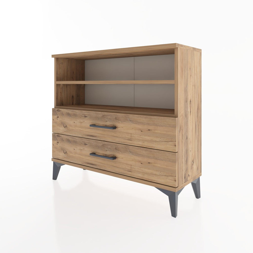 Woodntry Modüler Şifonyer İki Çekmeceli V2 88x30x68 cm Çam - Woodntry