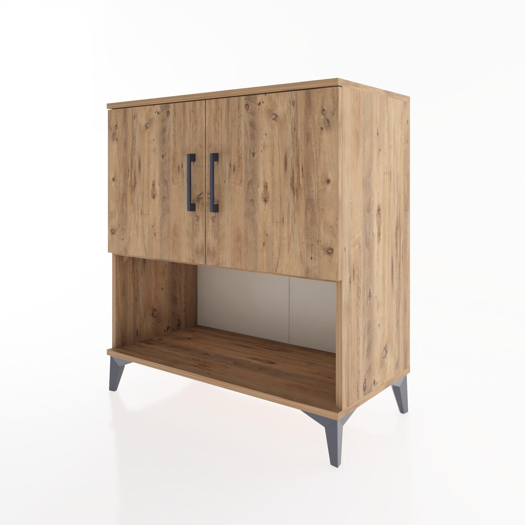 Woodntry Modular Dresser Pine 88x44x84 cm with Cover and Shelf KR44-3