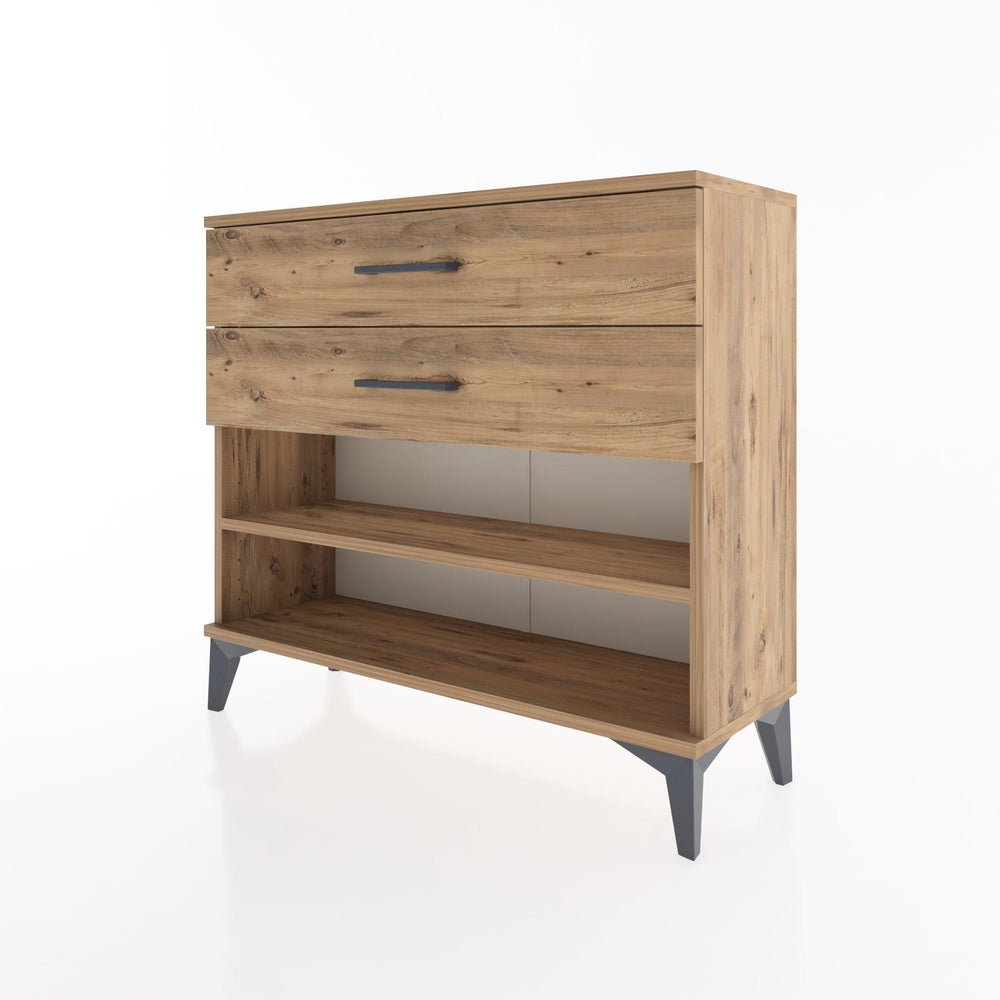 Woodntry Modüler Şifonyer İki Çekmeceli V1 88x30x68 cm Çam - Woodntry