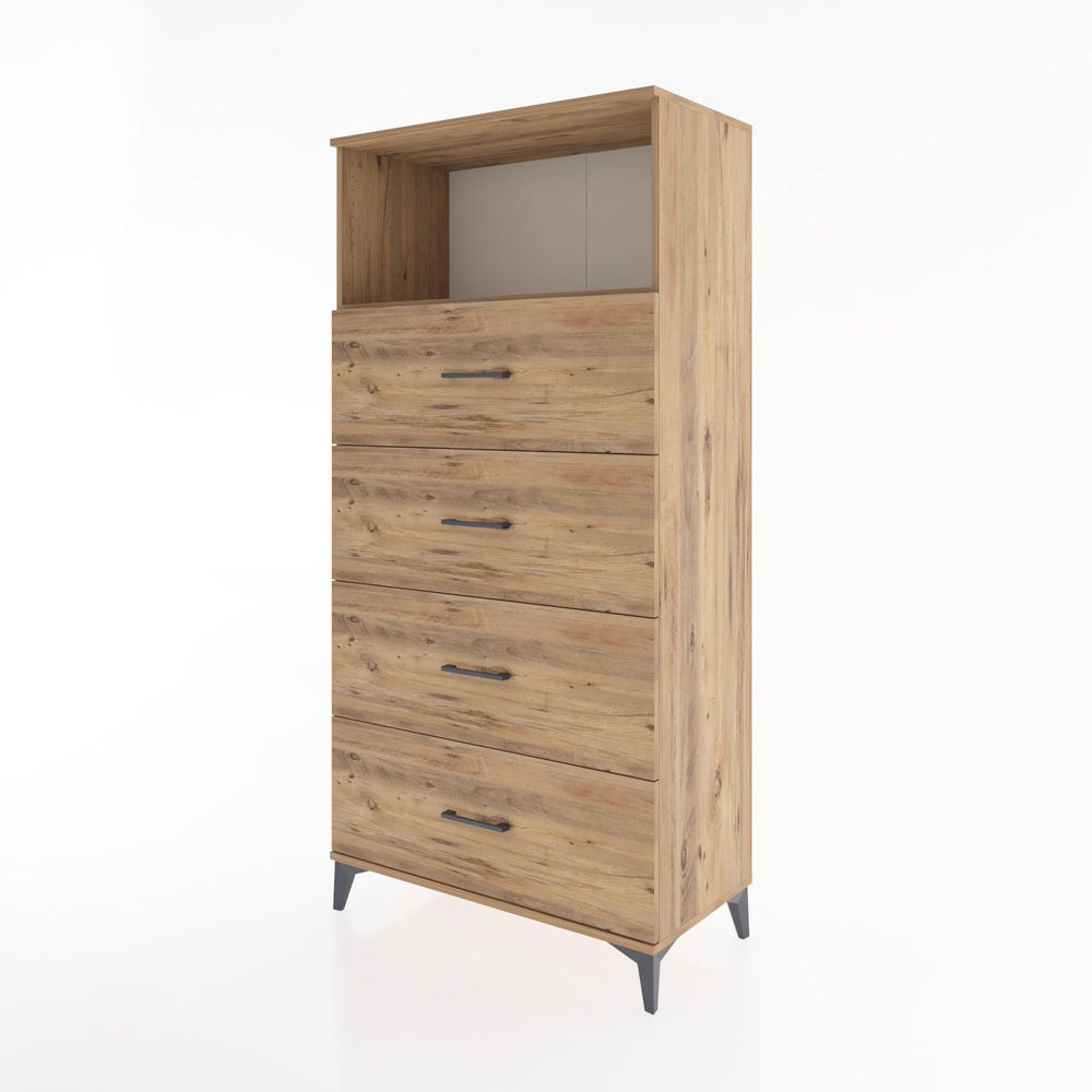 Woodntry Modular Cabinet Pine 88x44x170 cm with Drawers and Shelves CR53-3
