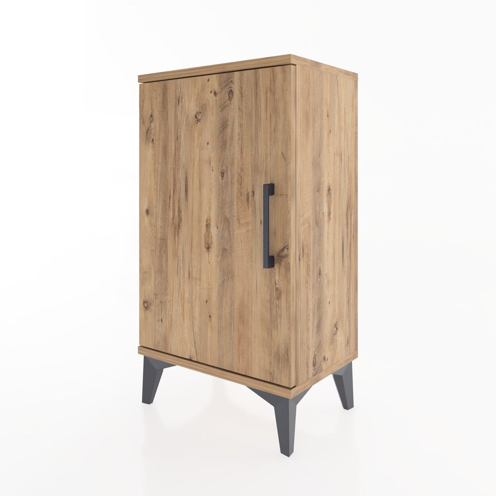 Woodntry Modüler Komodin Tek Kapaklı 44x30x68 cm Çam - Woodntry