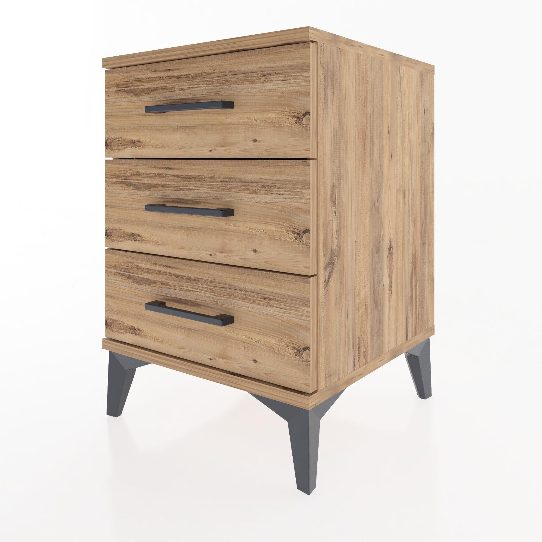 Woodntry Modular Nightstand Pine 44x44x52 cm Drawer C1-3