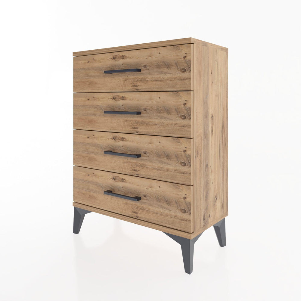 Woodntry Modüler Komodin Çam 60x30x68 cm Çekmeceli C1-3