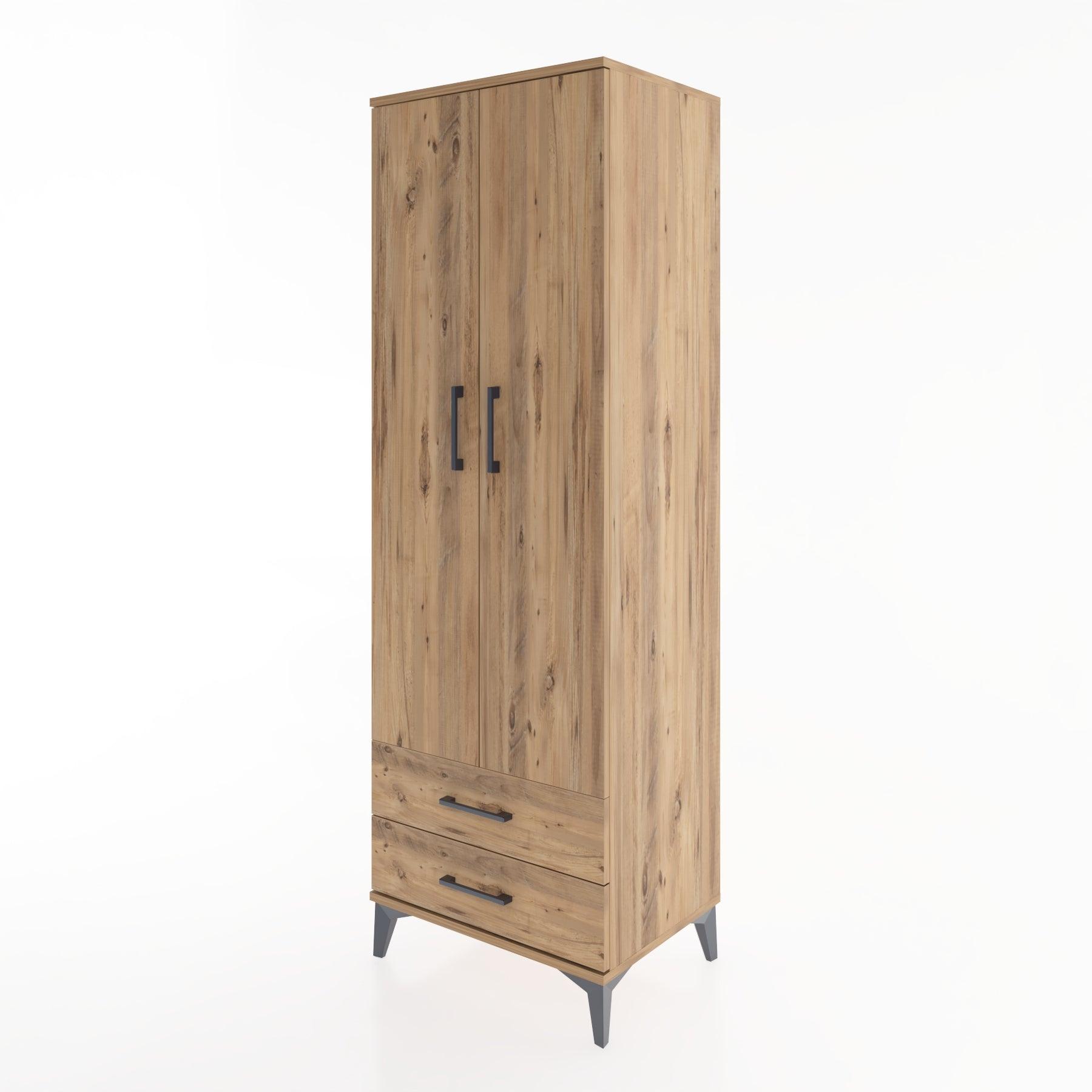 Woodntry Modular Cabinet Pine 60x44x170 cm with Doors and Drawers KC7-3