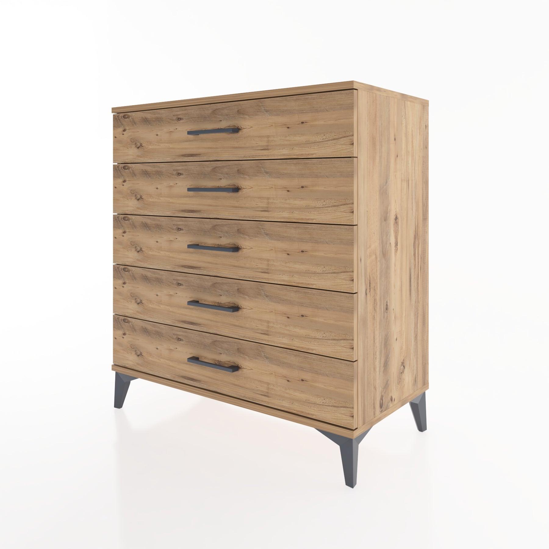 Woodntry Modüler Şifonyer Çam 88x44x84 cm Çekmeceli C9-3