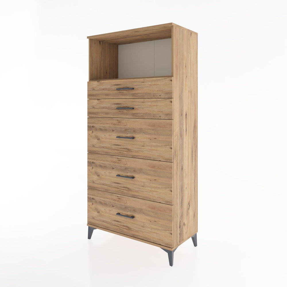 Woodntry Modular Cabinet Pine 88x44x170 cm with Drawers and Shelves CR50-3
