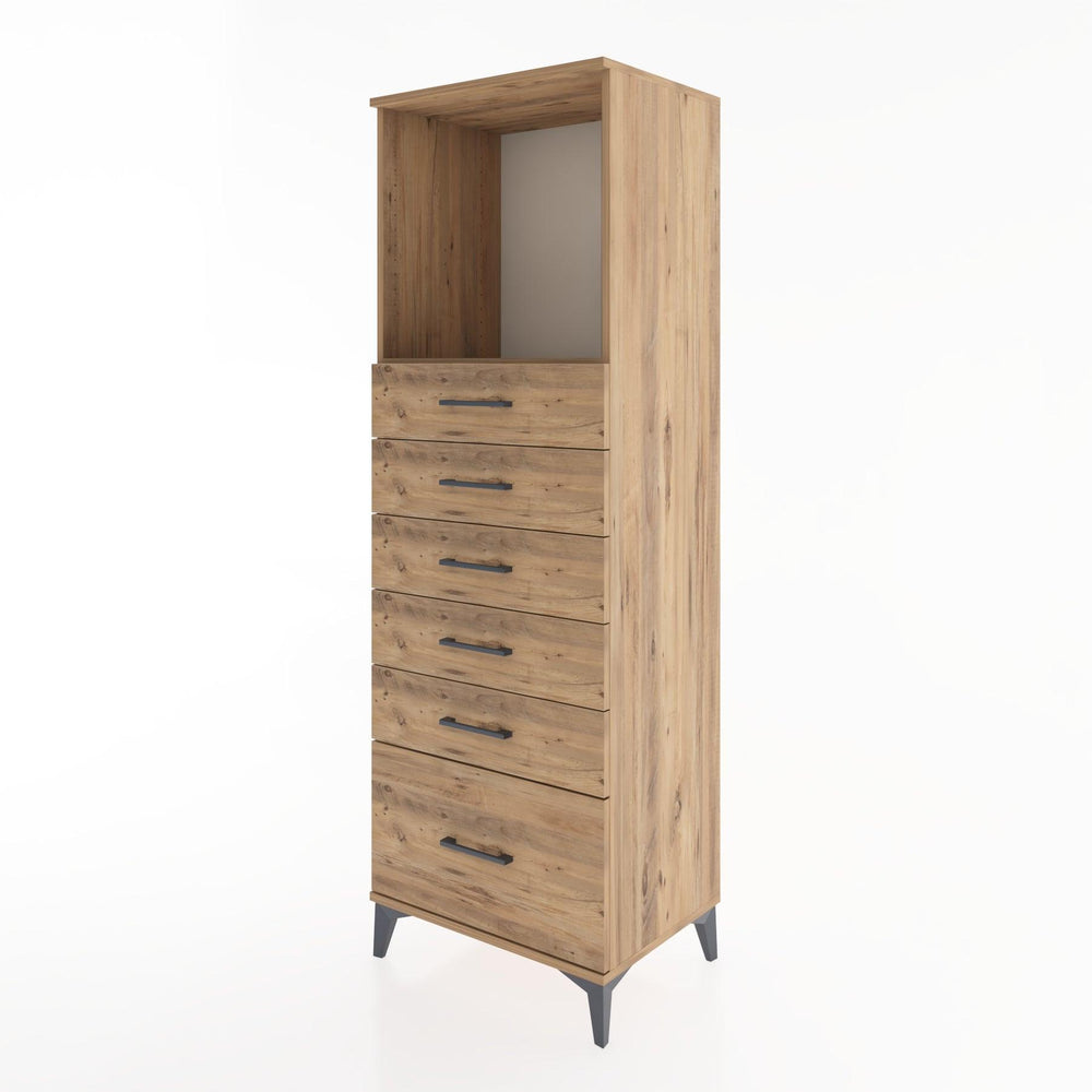 Woodntry Modular Cabinet Pine 60x44x170 cm with Drawers and Shelves CR39-3