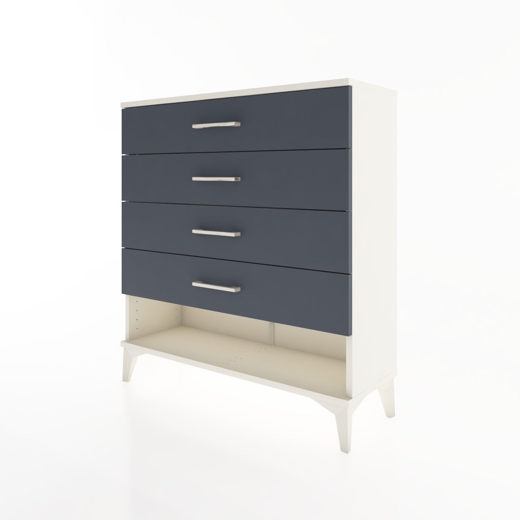 Woodntry Modular Dresser Moonstone 88x30x84 cm with Drawers and Shelves CR2-1
