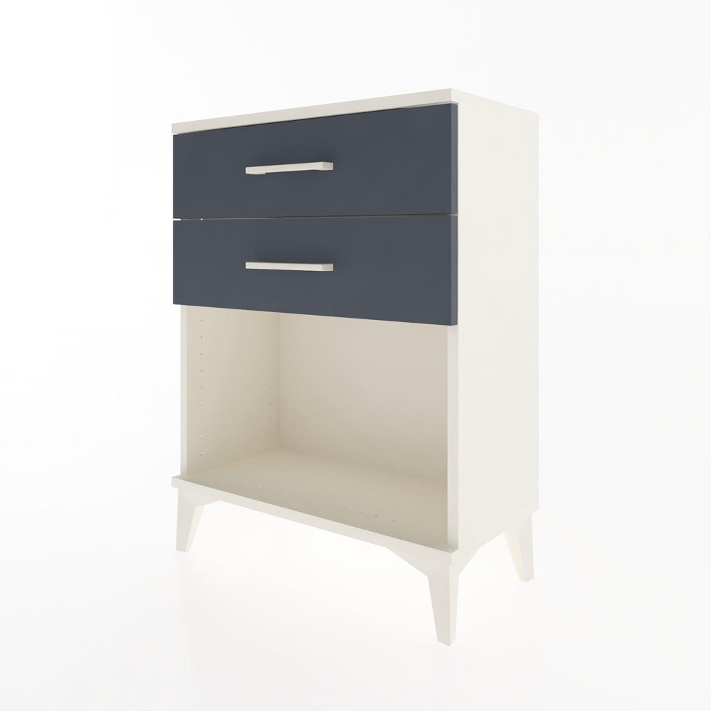 Woodntry Modüler Komodin Aytaşı 60x30x68 cm Çekmeceli ve Raflı CR2-1