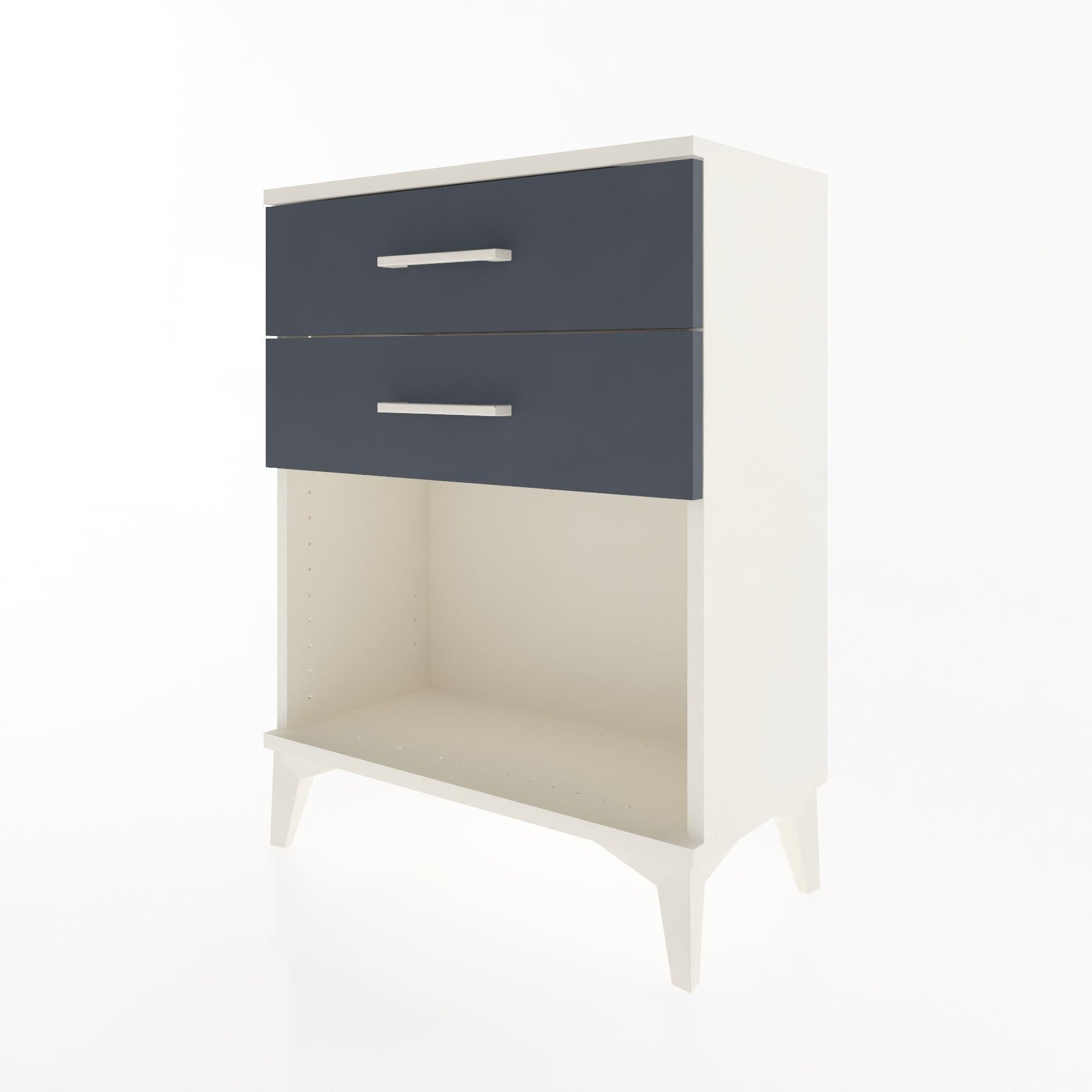 Woodntry Modular Nightstand Moonstone 60x30x68 cm with Drawer and Shelf CR2-1