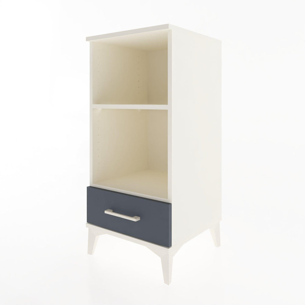 Woodntry Modular Nightstand Moonstone 44x44x84 cm with Drawer and Shelf CR24-1