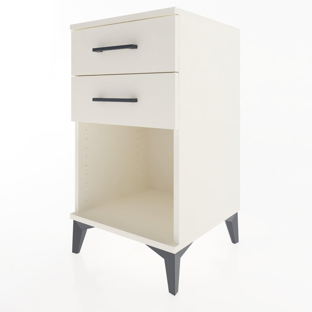 Woodntry Modular Nightstand Moonstone 44x44x68 cm with Drawer and Shelf CR2-1