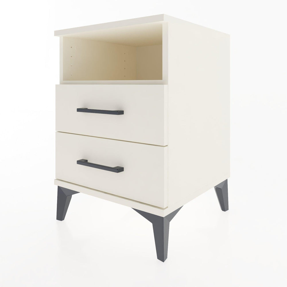 Woodntry Modular Nightstand Moonstone 44x44x52 cm with Drawer and Shelf CR2-1