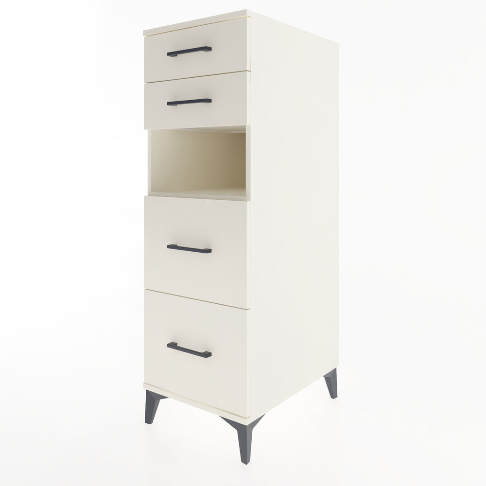 Woodntry Modüler Dolap Aytaşı 44x59x122 cm Çekmeceli ve Raflı CR102-1