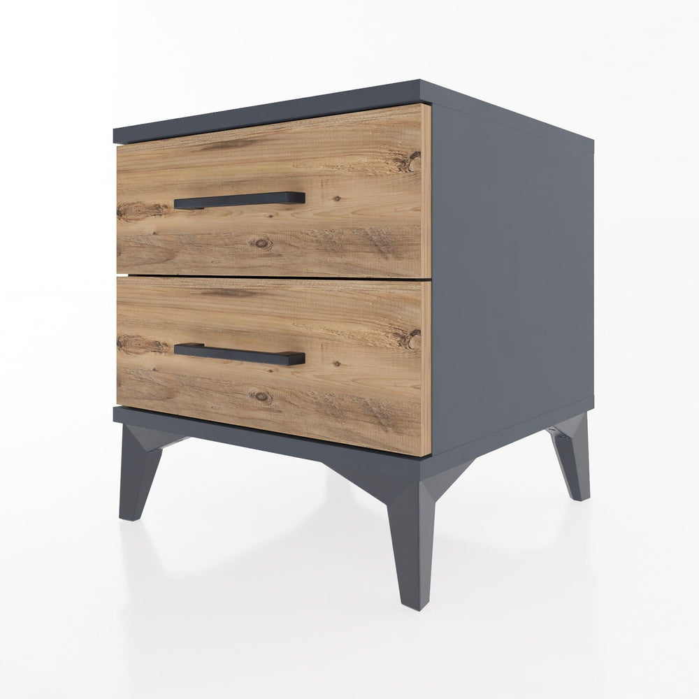 Woodntry Modular Nightstand Anthracite 44x44x36 cm Drawer C2-2