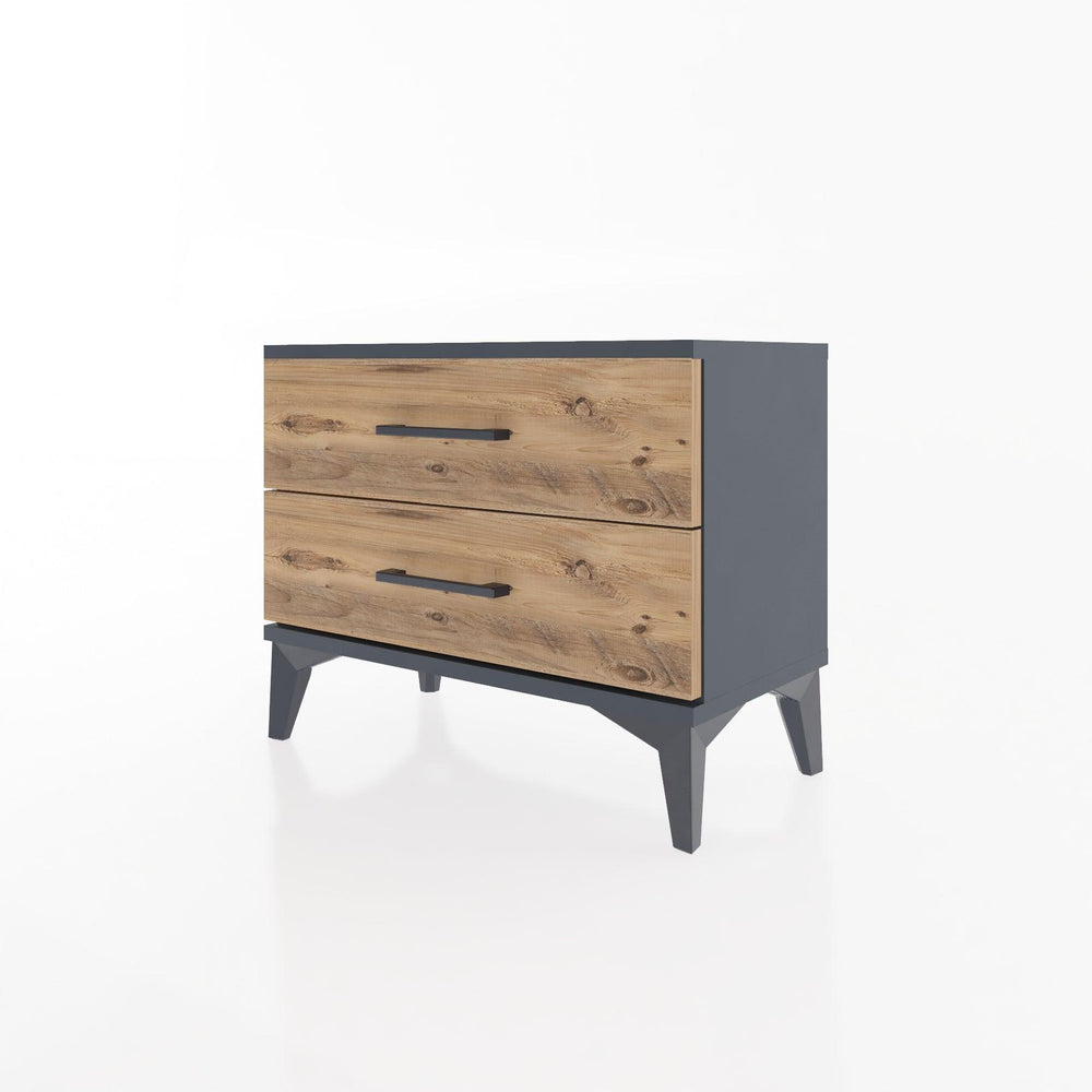 Woodntry Modular Nightstand Anthracite 60x30x36 cm Drawer C2-2