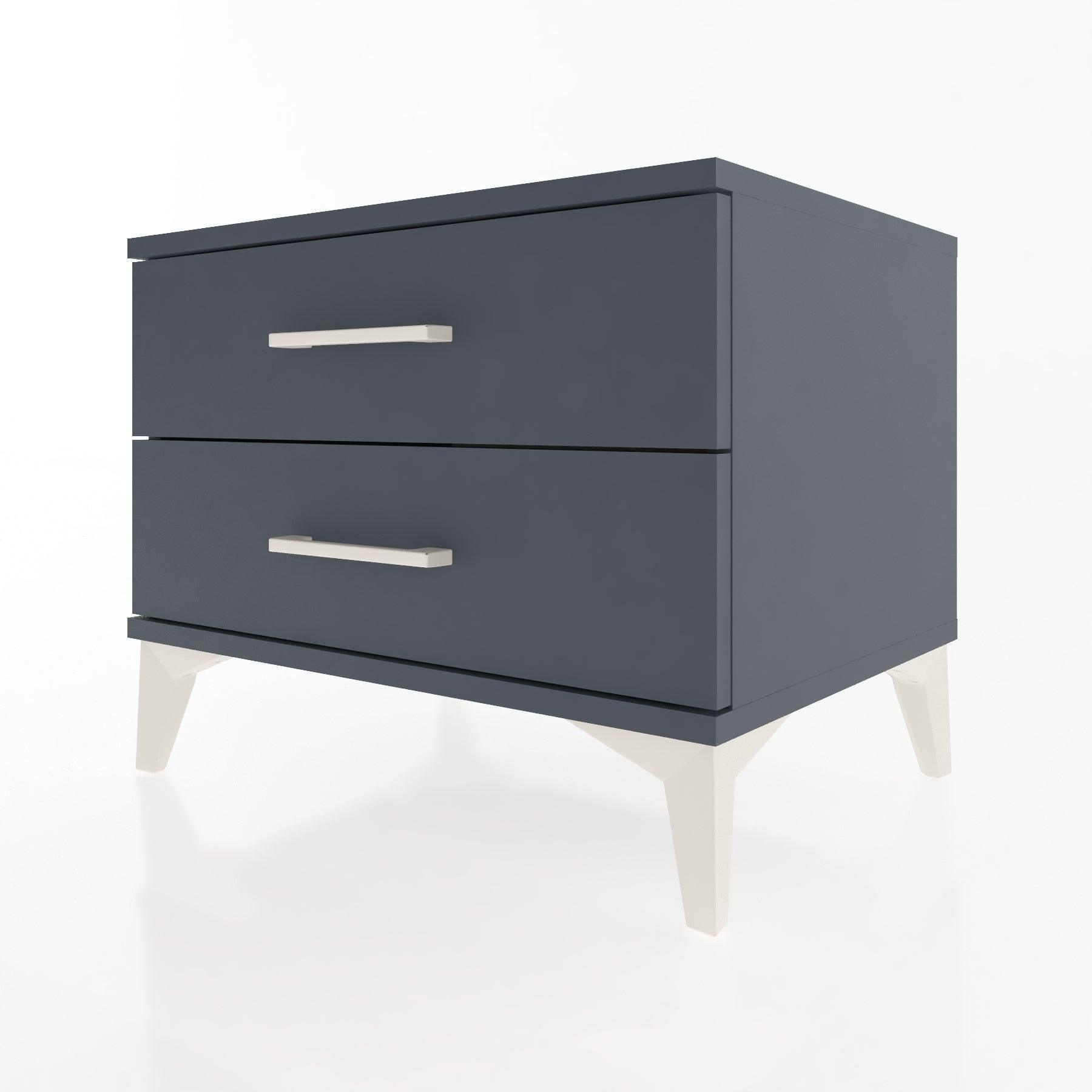 Woodntry Modular Nightstand Anthracite 60x44x68 cm Drawer C2-2