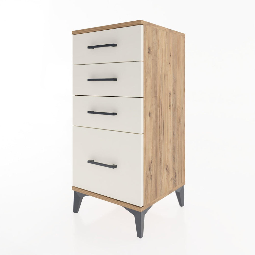 Woodntry Modular Nightstand Pine 44x44x84 cm Drawer C2-3