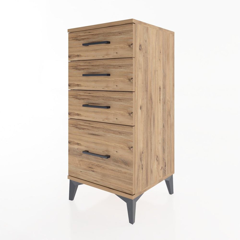 Woodntry Modular Nightstand Pine 44x44x84 cm Drawer C2-3