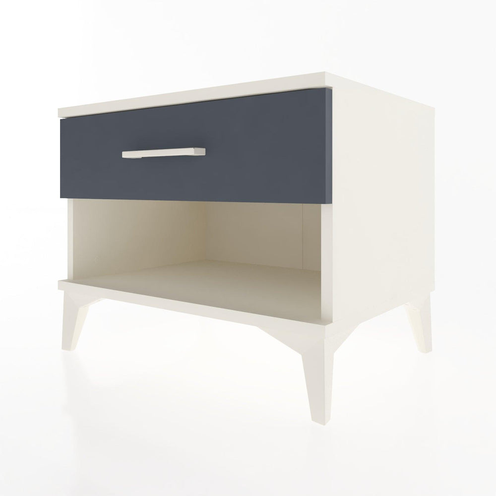 Woodntry Modular Nightstand Moonstone 60x44x68 cm with Drawer and Shelf CR3-1