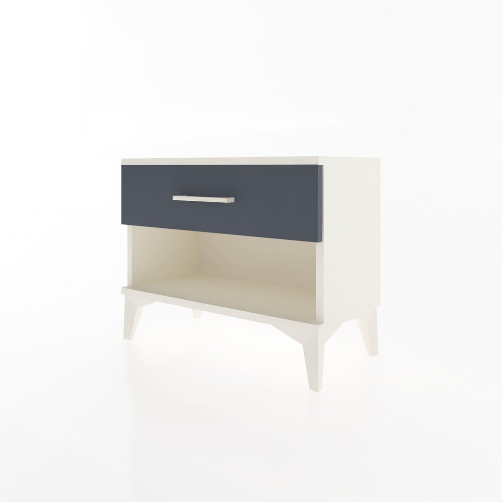 Woodntry Modular Nightstand Moonstone 60x30x36 cm with Drawer and Shelf CR3-1