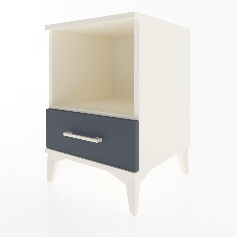 Woodntry Modular Nightstand Moonstone 44x44x52 cm with Drawer and Shelf CR3-1
