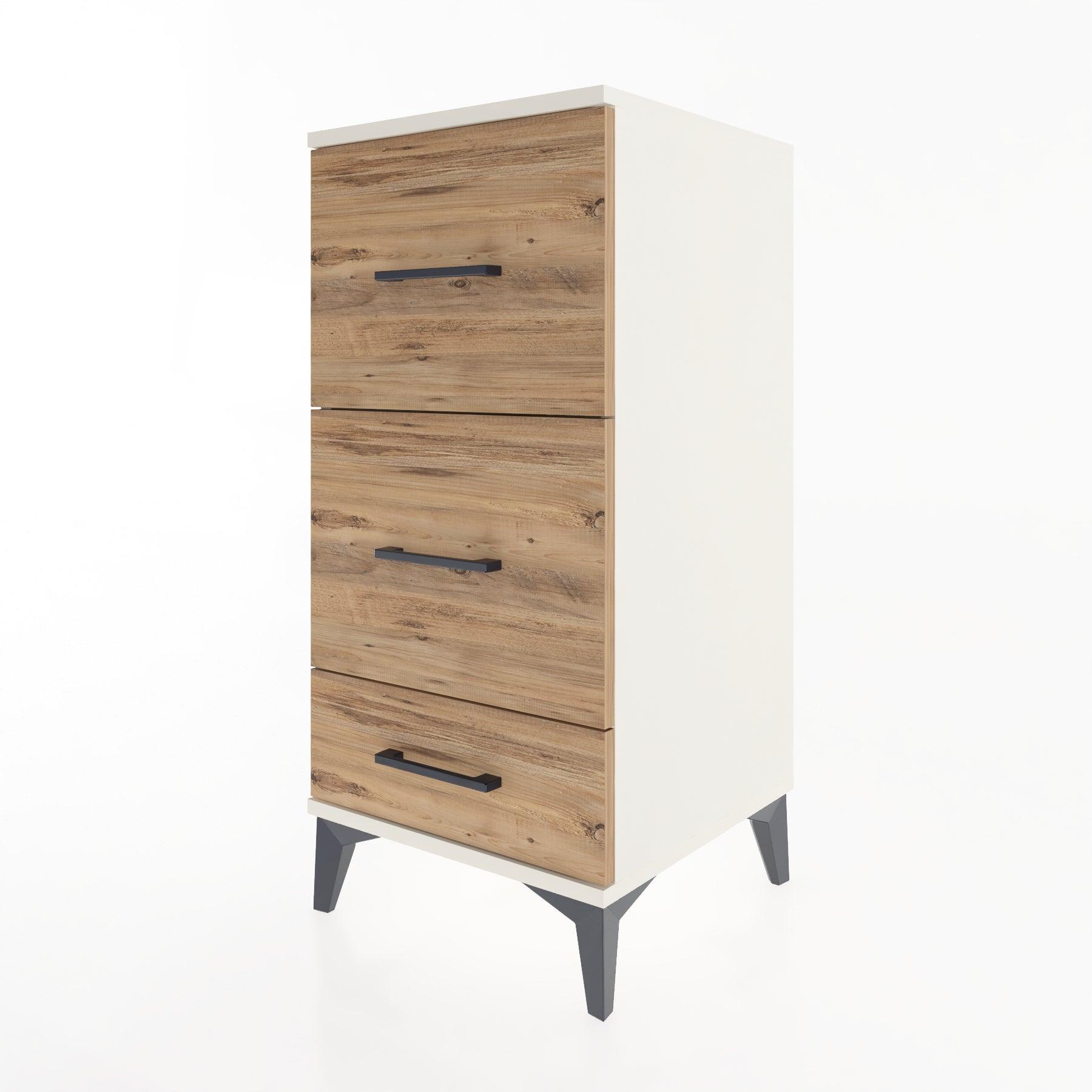 Woodntry Modular Nightstand Moonstone 44x44x84 cm Drawer C3-1