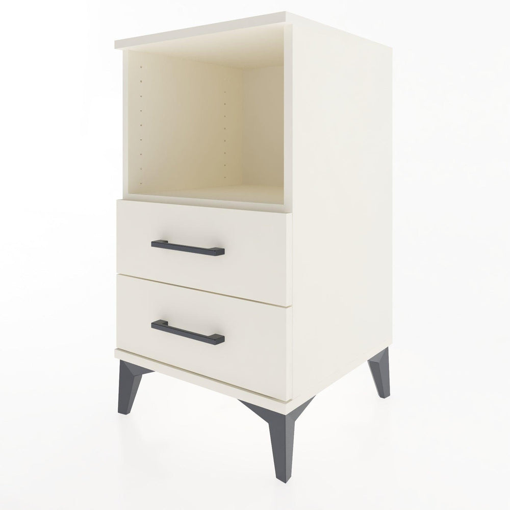 Woodntry Modular Nightstand Moonstone 44x44x68 cm with Drawer and Shelf CR3-1