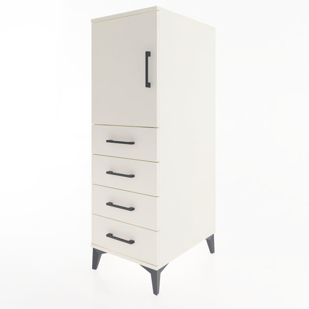 Woodntry Modüler Dolap Aytaşı 44x30x122 cm Kapaklı ve Çekmeceli KC53-1