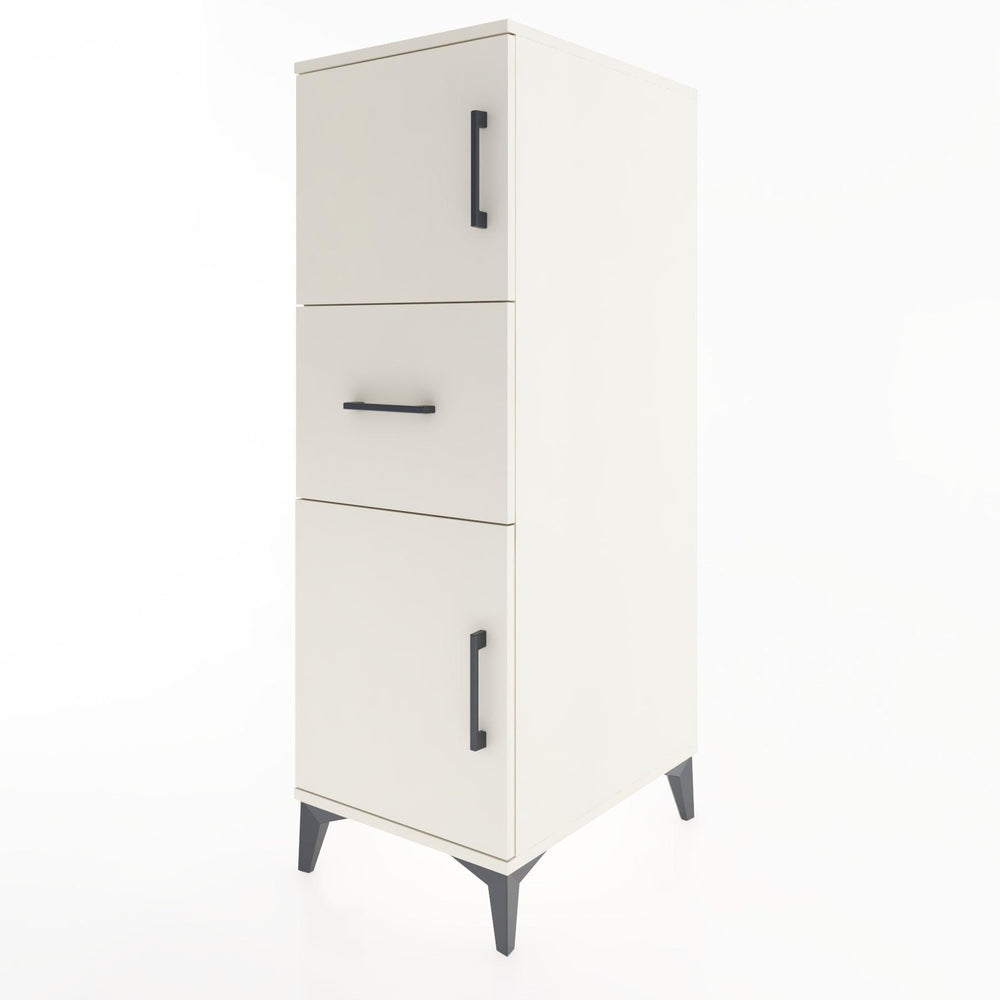 Woodntry Modular Cabinet Moonstone 44x30x122 cm with Doors and Drawers KC3-1