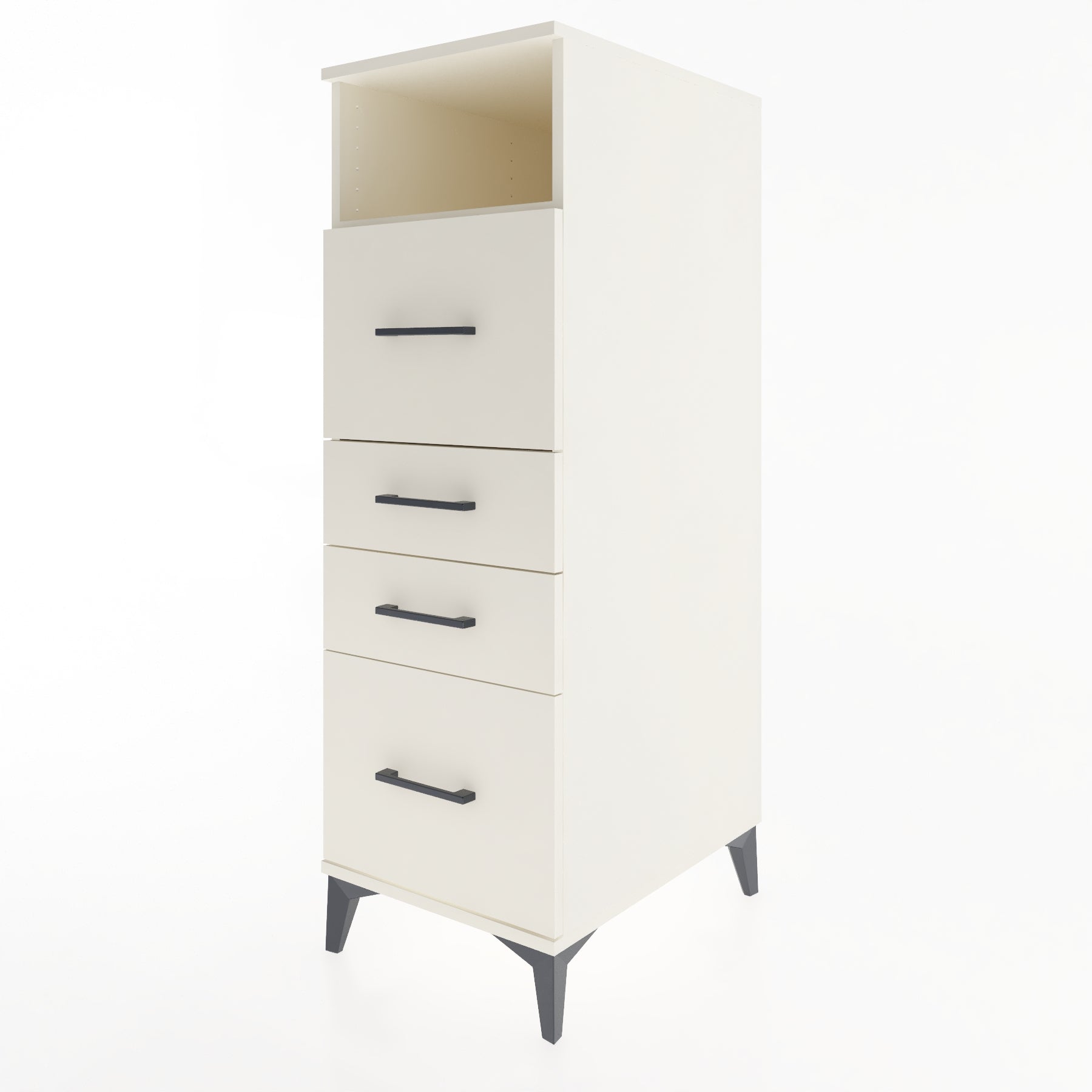 Woodntry Modular Cabinet Moonstone 44x59x122 cm with Drawers and Shelves CR103-1