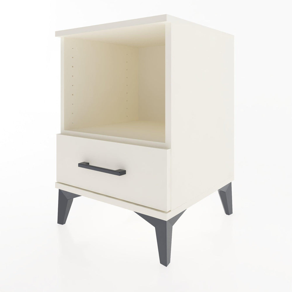Woodntry Modular Nightstand Moonstone 44x44x52 cm with Drawer and Shelf CR3-1