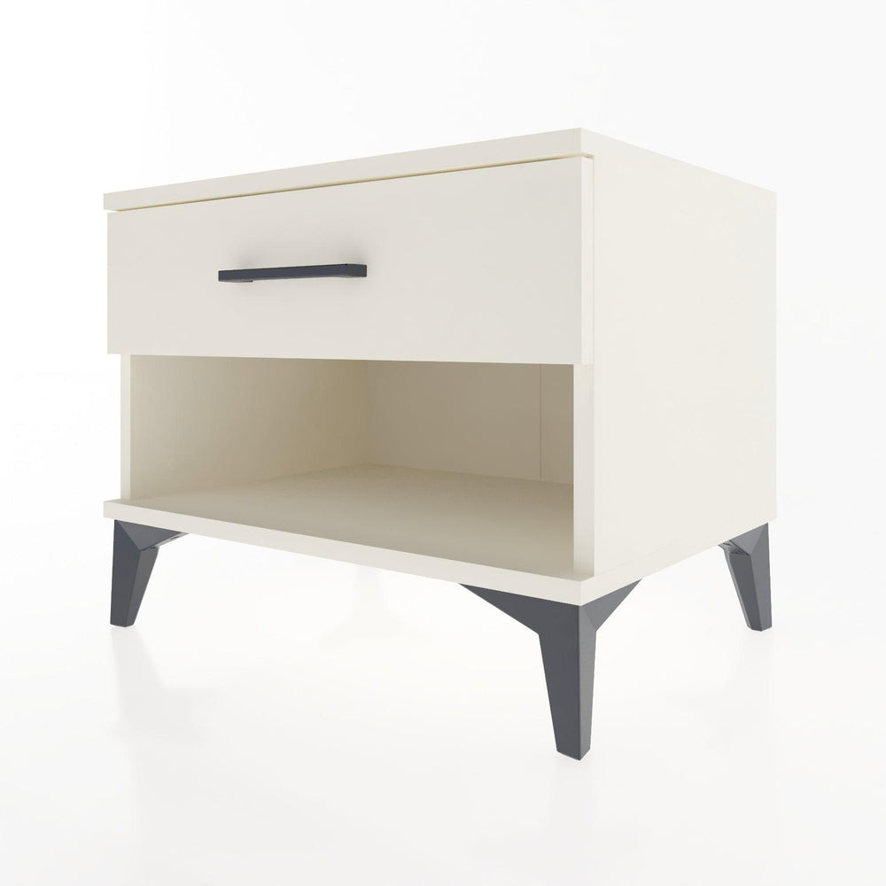 Woodntry Modular Nightstand Moonstone 60x44x68 cm with Drawer and Shelf CR3-1