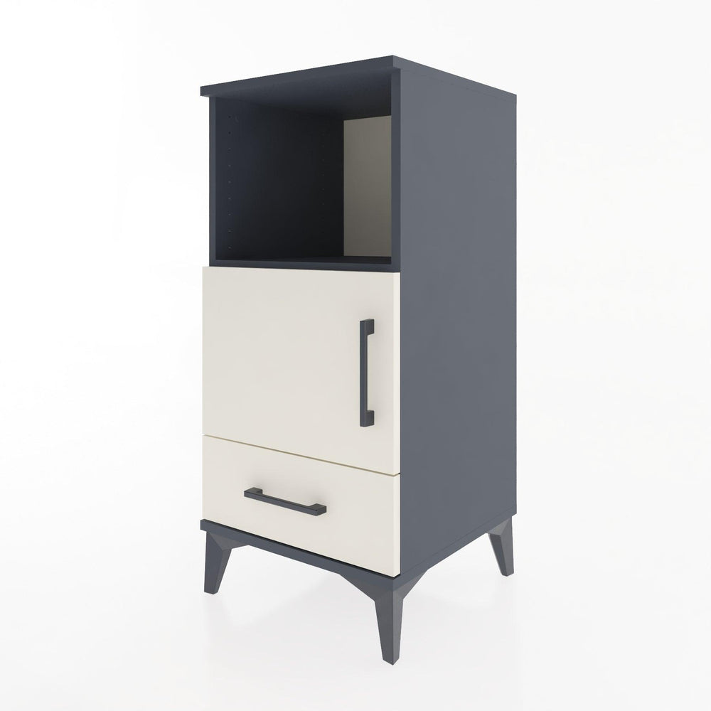 Woodntry Modüler Komodin Antrasit 44x44x84 cm Fonksiyonel F47-2