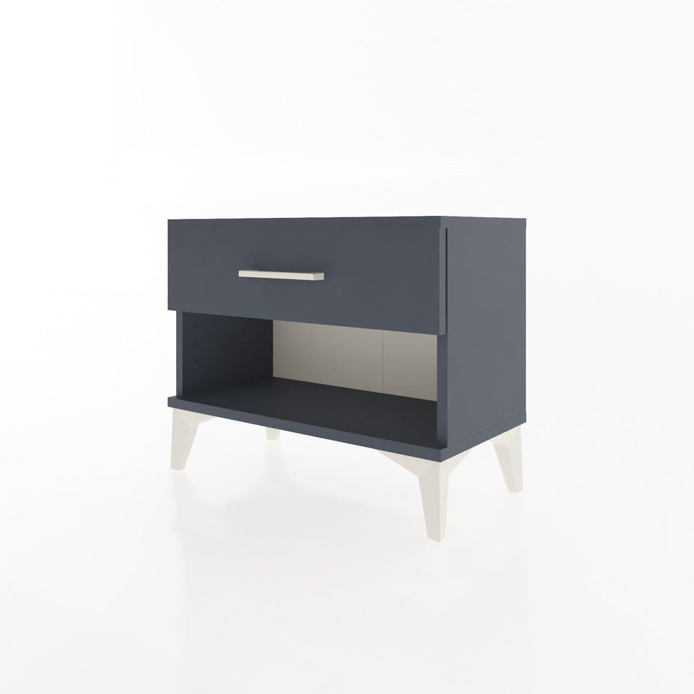 Woodntry Modular Nightstand Anthracite 60x30x36 cm with Drawers and Shelves CR3-2