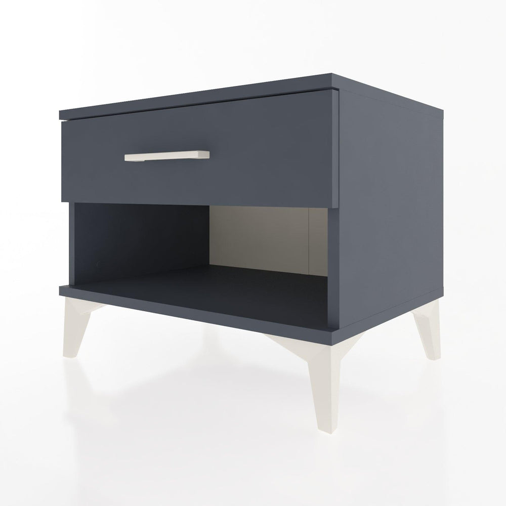 Woodntry Modüler Komodin Antrasit 60x44x68 cm Çekmeceli ve Raflı CR3-2