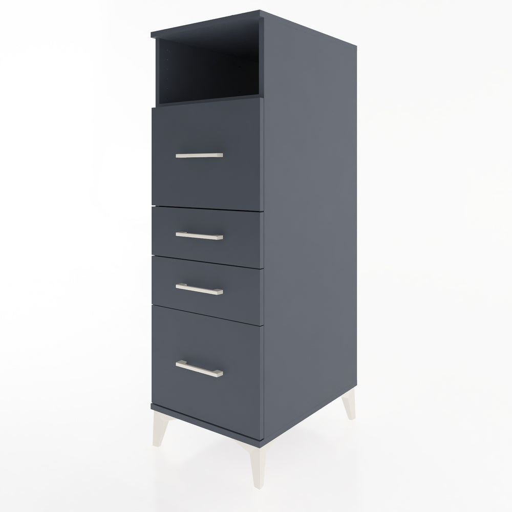 Woodntry Modular Cabinet Anthracite 44x59x122 cm with Drawers and Shelves CR103-2