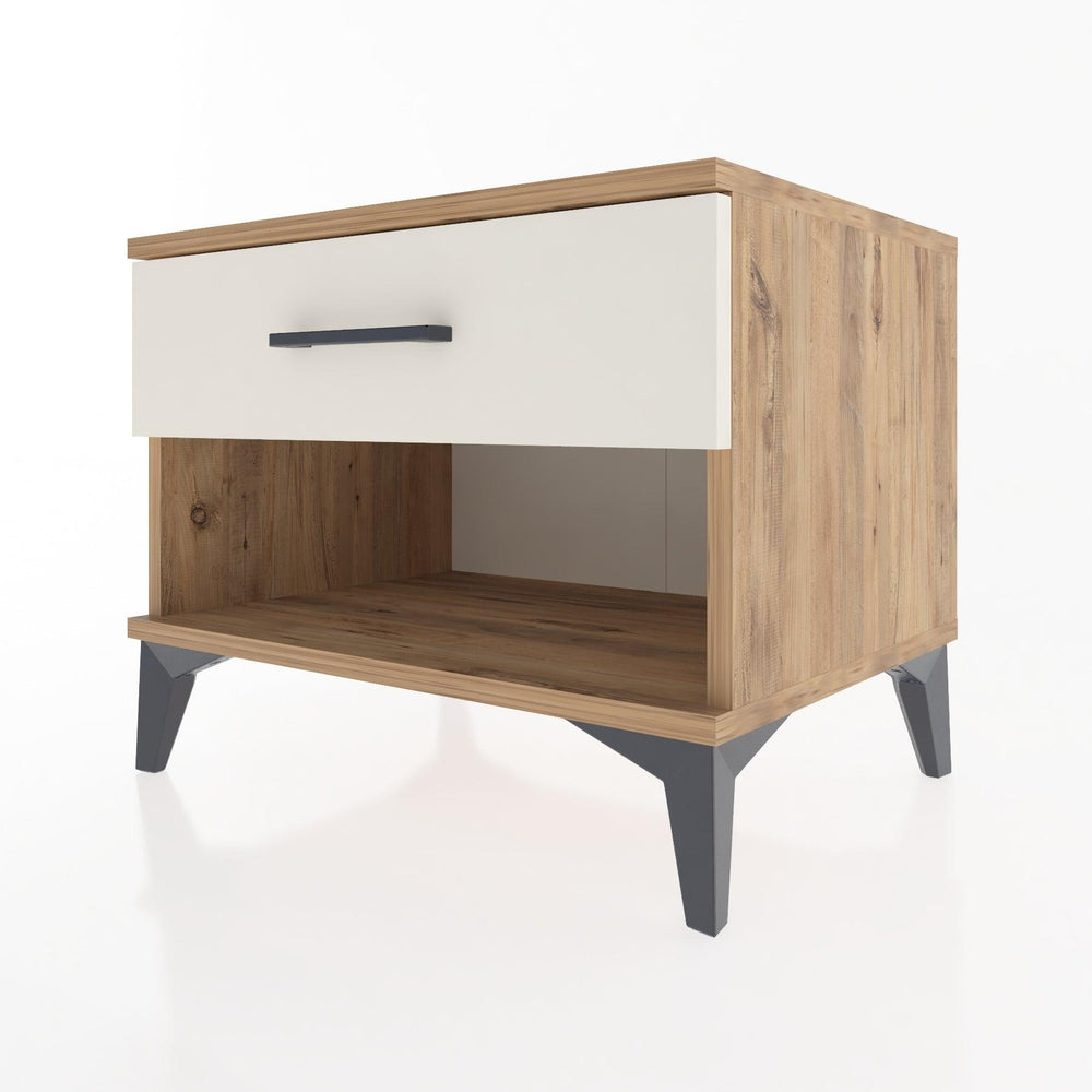 Woodntry Modular Nightstand Pine 60x44x68 cm with Drawers and Shelves CR3-3