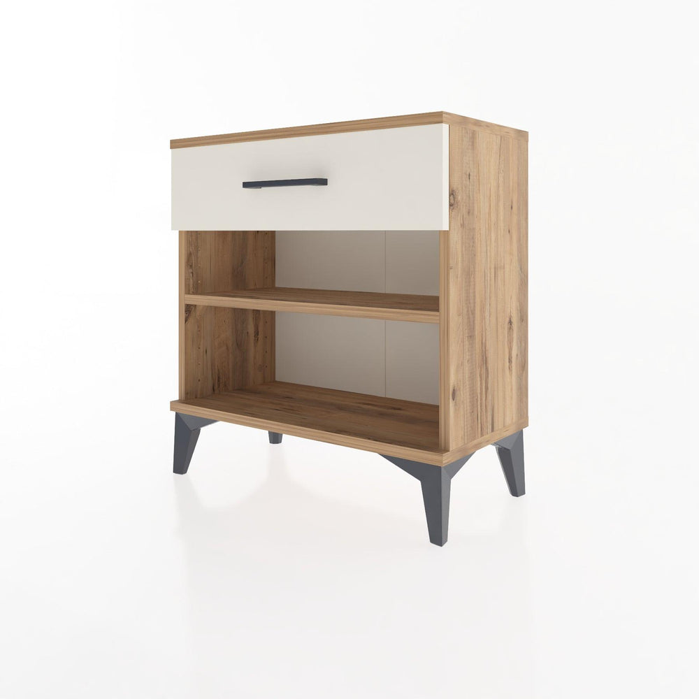 Woodntry Modular Nightstand Pine 60x30x52 cm with Drawers and Shelves CR3-3