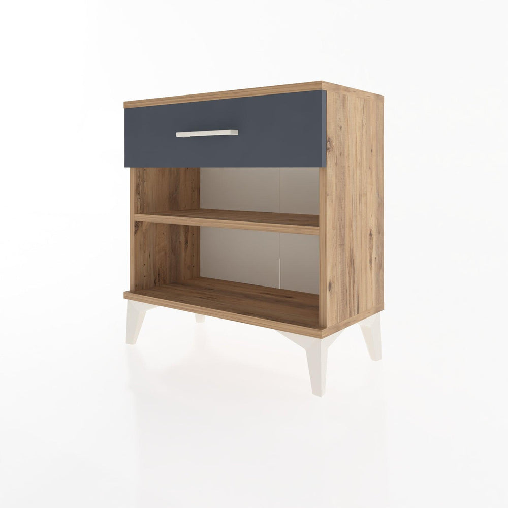 Woodntry Modular Nightstand Pine 60x30x52 cm with Drawers and Shelves CR3-3