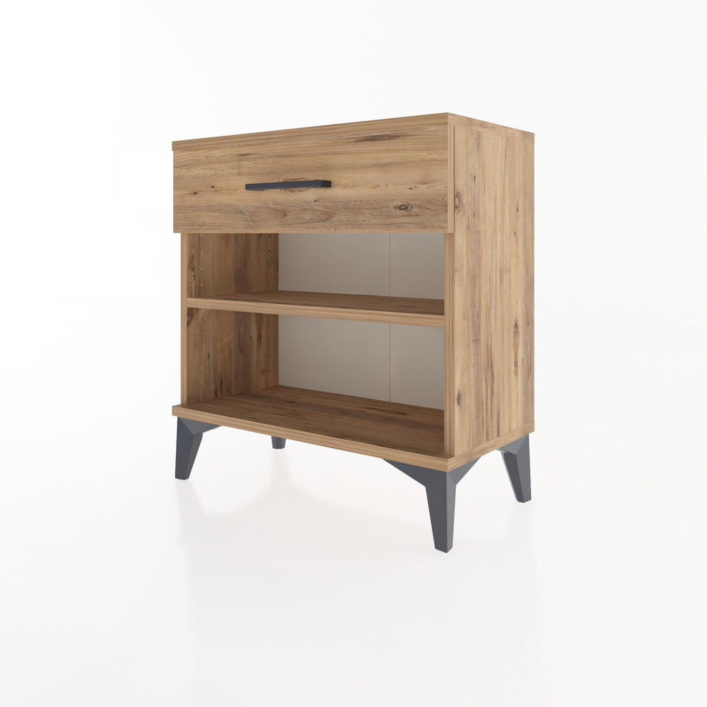 Woodntry Modular Nightstand Pine 60x30x52 cm with Drawers and Shelves CR3-3