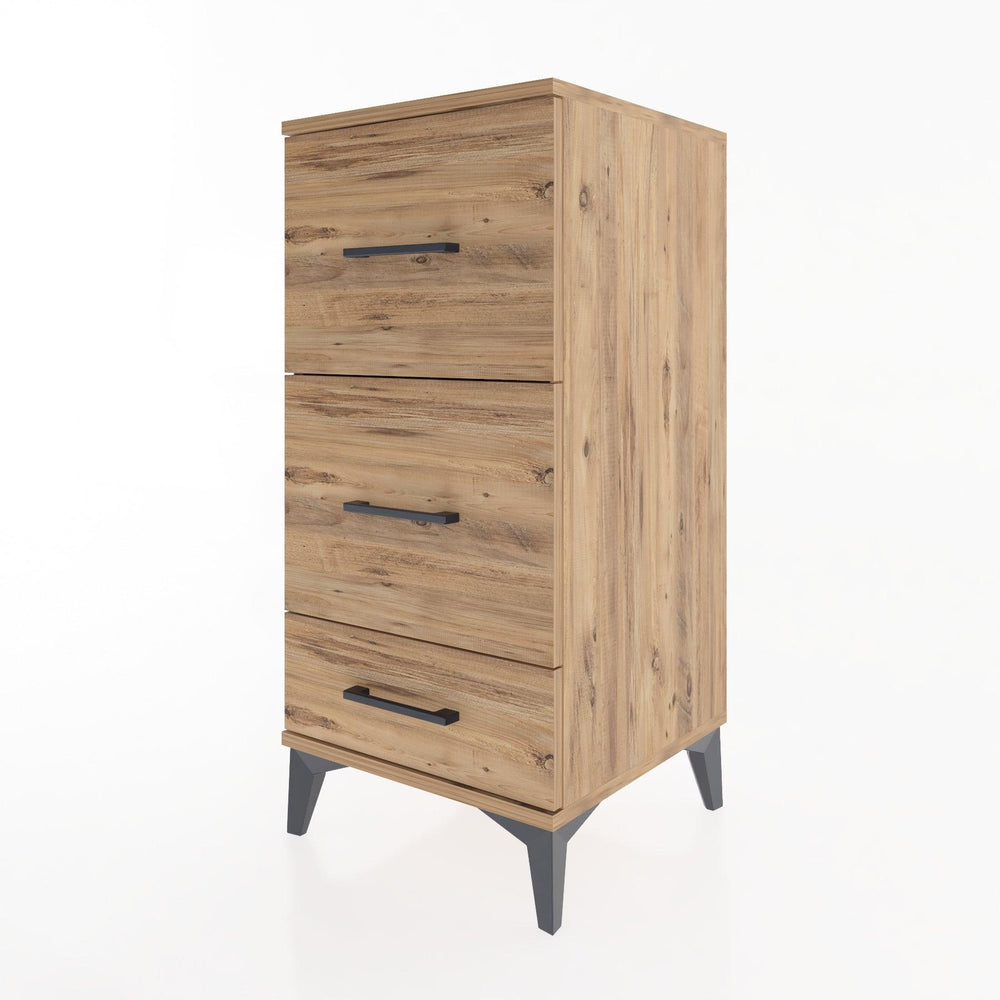 Woodntry Modular Nightstand Pine 44x44x84 cm Drawer C3-3
